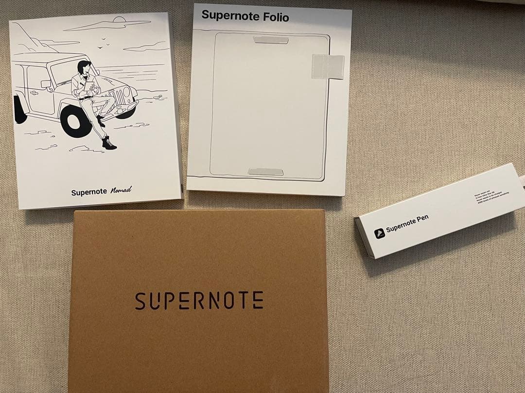 【美品】SupernoteNomadA6X2本体＋スタイラスペン＋箱・ケーブル付