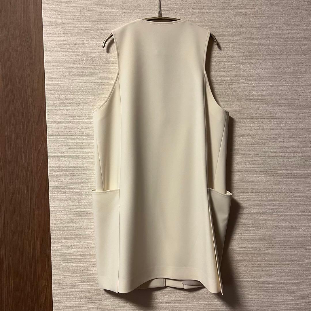 春のジレ★yonfa ヨンファ　スクエアジレ　　Pearl