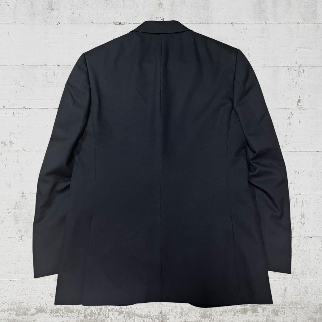 極美品 ランバンオンブルー テーラードジャケット ウール シルク43% M