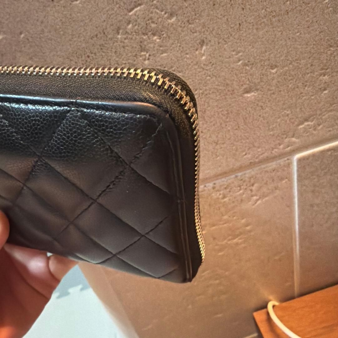 値下げ★CHANEL ブラック キルティング 長財布