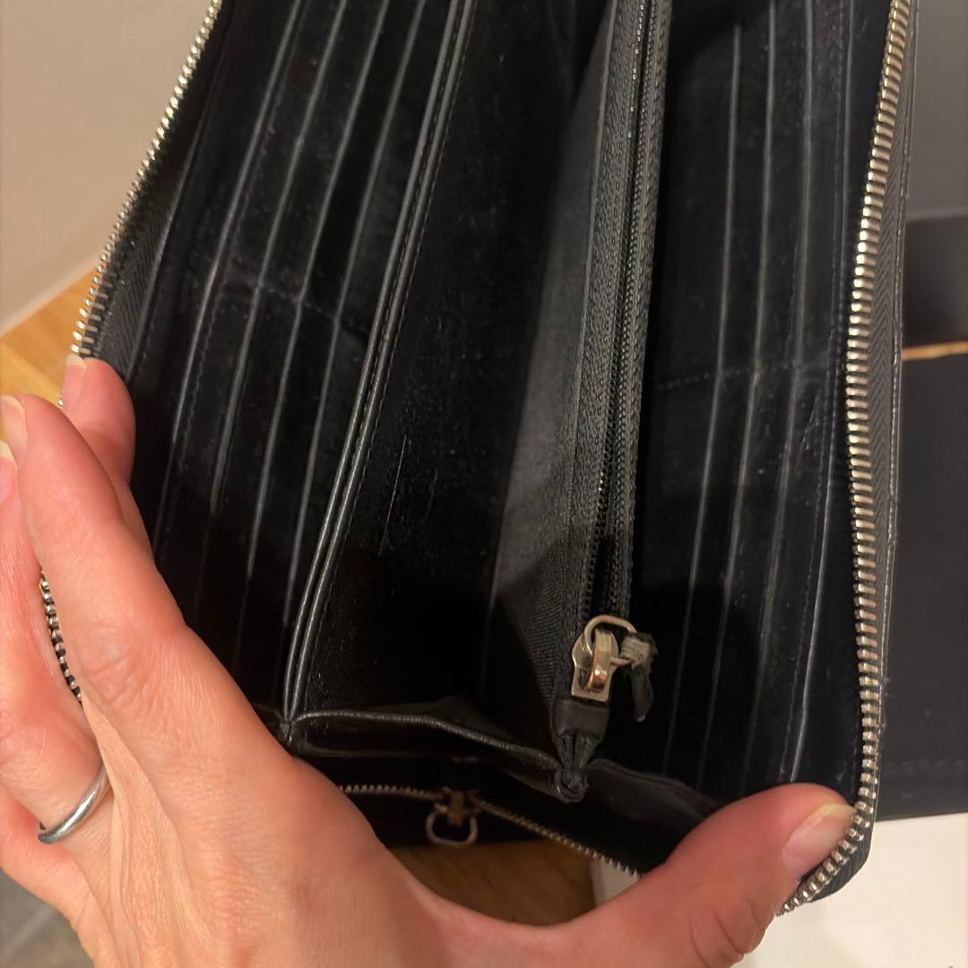 値下げ★CHANEL ブラック キルティング 長財布