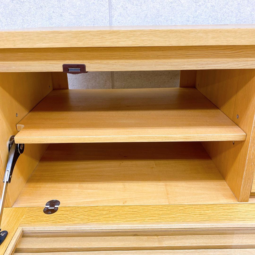 【大塚家具】テレビボード ナラ材 幅120.5cm ローボード AVボード