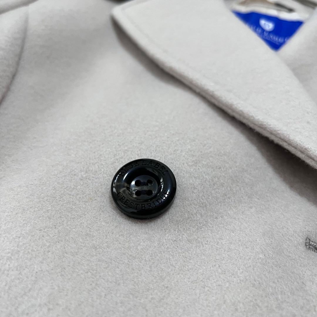 新品　ブルーレーベル　エアリーウールビーバーピーコート　チェック