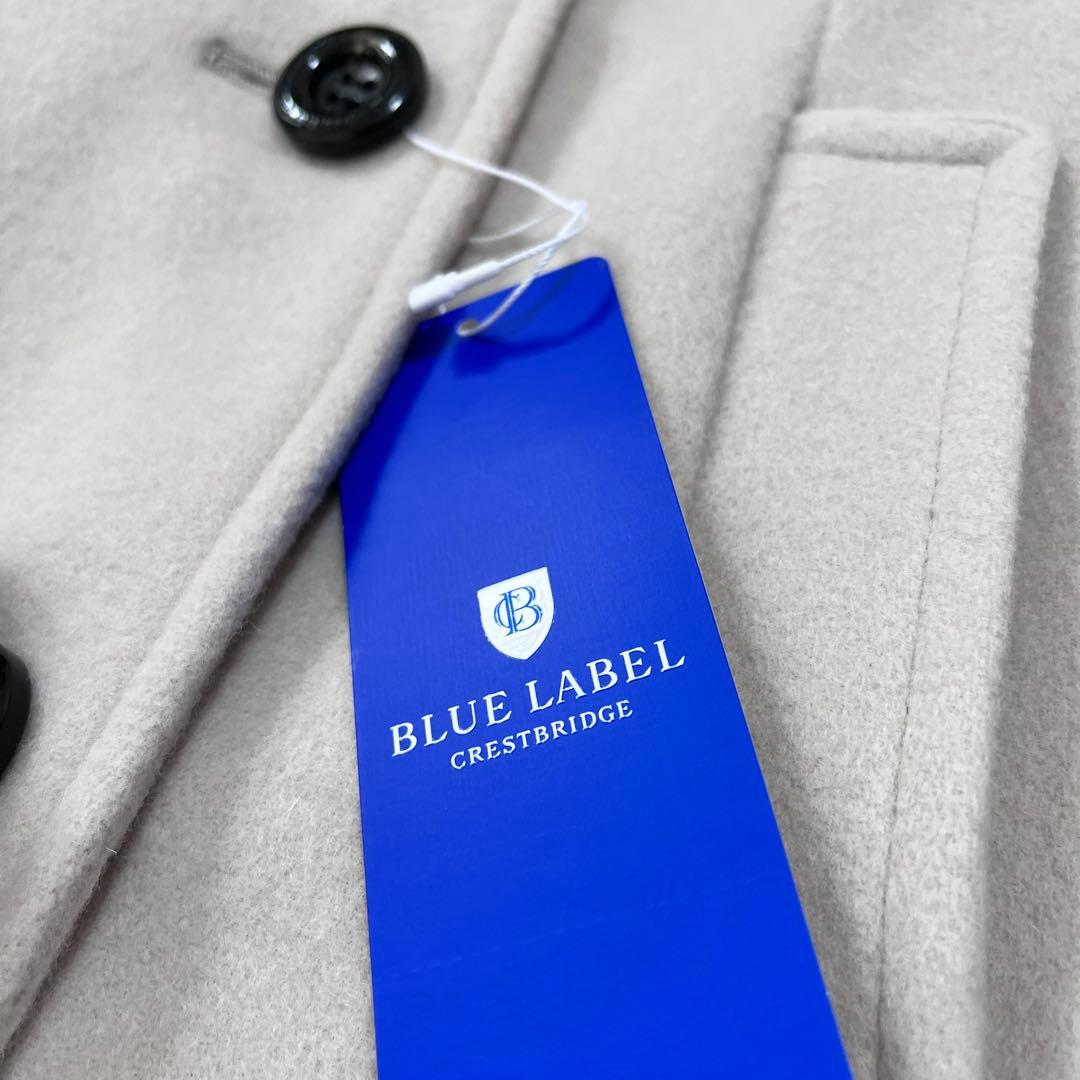 新品　ブルーレーベル　エアリーウールビーバーピーコート　チェック