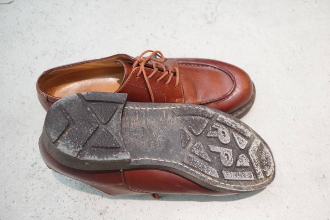 美品 PARABOOT CHAMBORD マロン レザー シューズ 907P▲