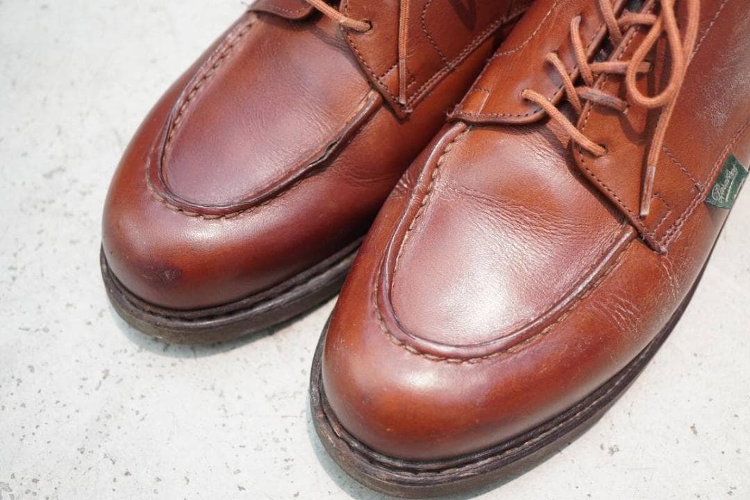 美品 PARABOOT CHAMBORD マロン レザー シューズ 907P▲