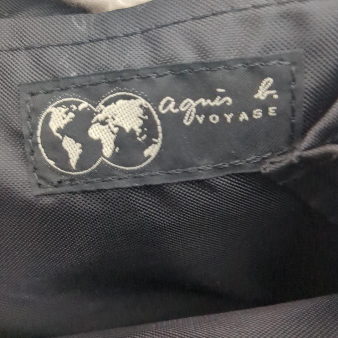 【未使用品】agnes b.VOYAGE　アニエスベー　ナイロン　レザー　黒