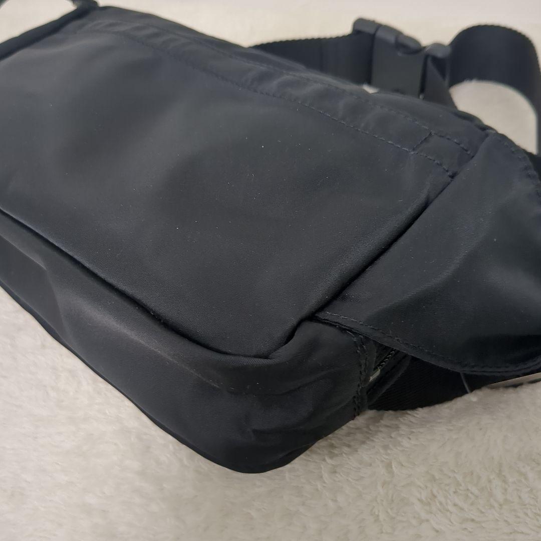 【未使用品】agnes b.VOYAGE　アニエスベー　ナイロン　レザー　黒