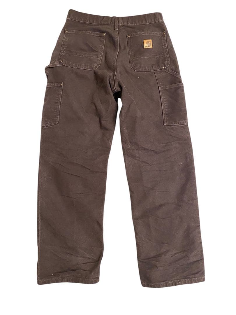 USA製 Carhartt B136 ダブルニー ダークブラウン W30 L30