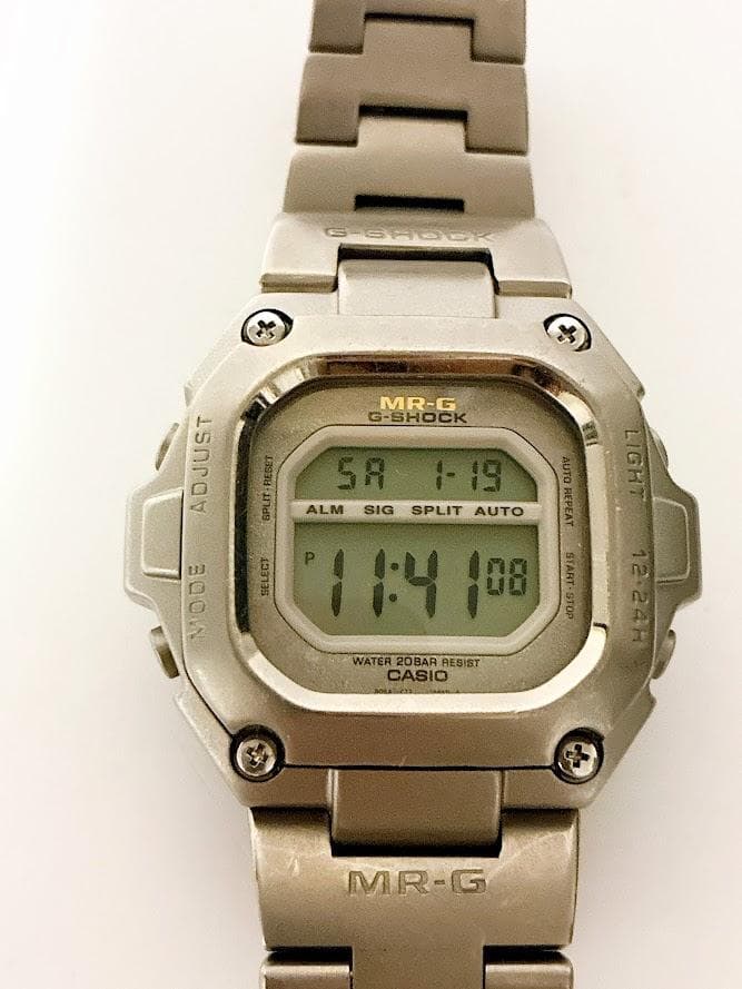 G-SHOCK デジタル 腕時計 シルバー 稼働品 MR-G デジタル