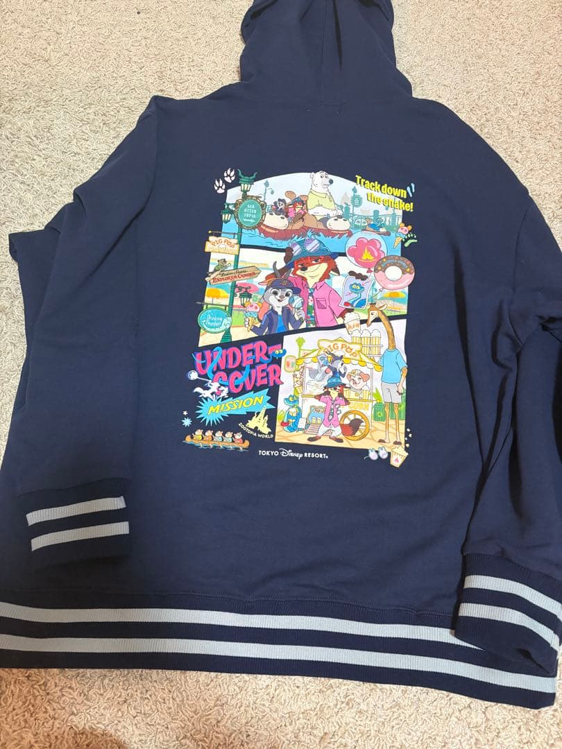 ズートピア ニック　ジュディ　ディズニーリゾート　ユニセックス　パーカー