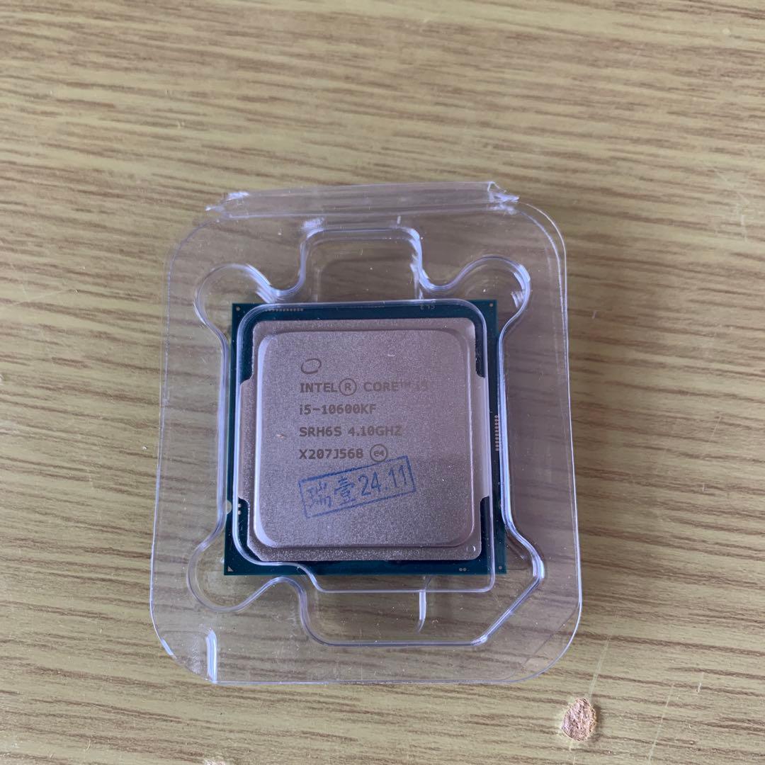 新品　Intel i5-10600KF CPU プラスチックパッケージ