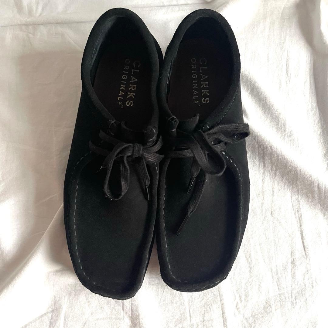 【美品】クラークスオリジナル　ワラビー　25.5cm ブラック