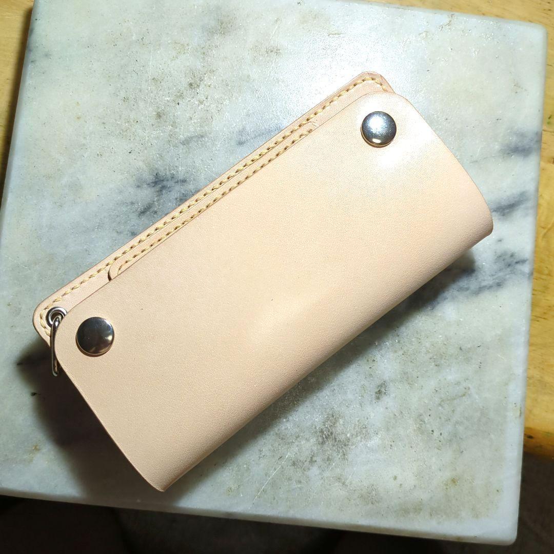 姫路ヌメ革 トラッカーウォレット ハンドメイド ロングウォレット 長財布 新品