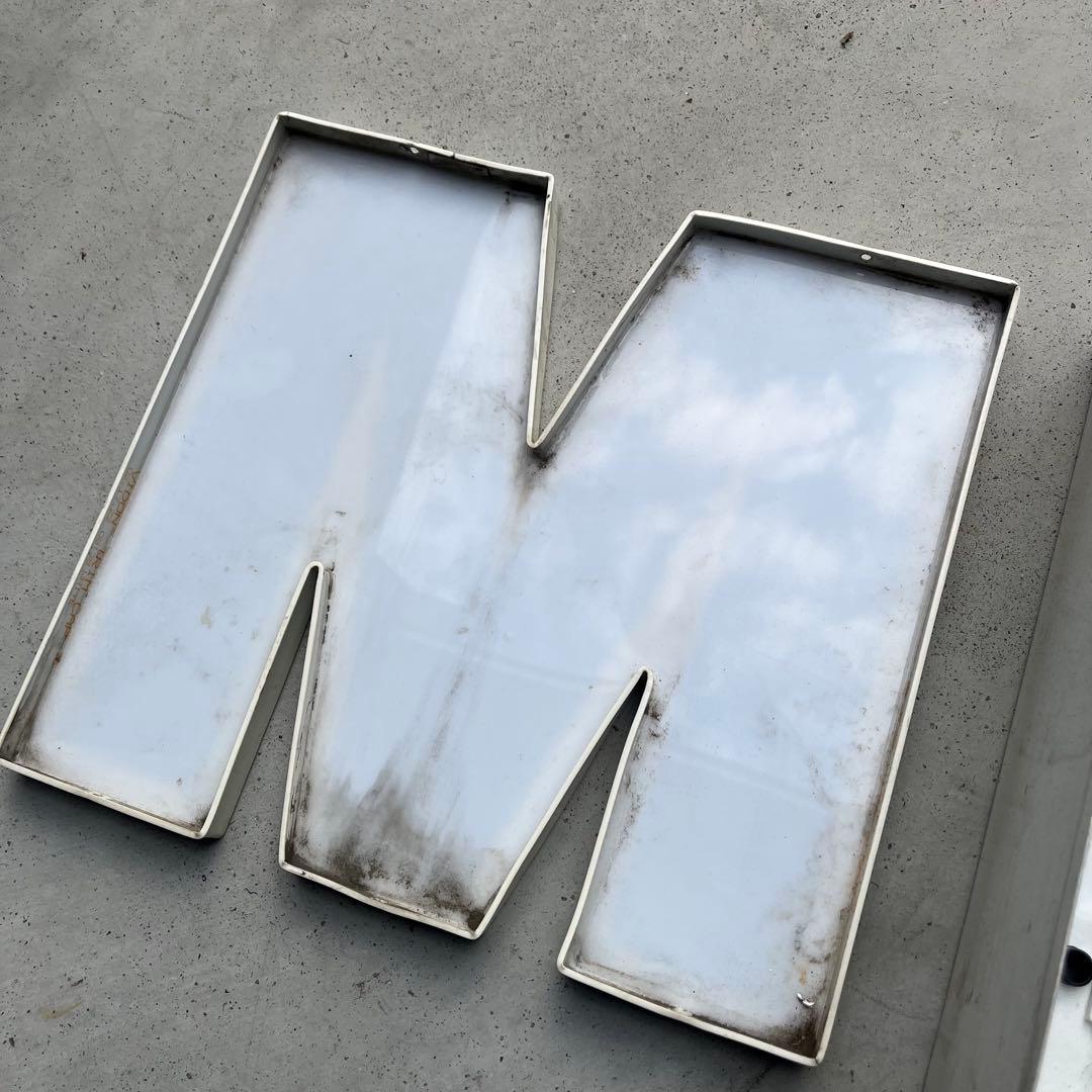 M 看板 アルファベット レターサイン 文字 アメリカ ビンテージ アンティーク