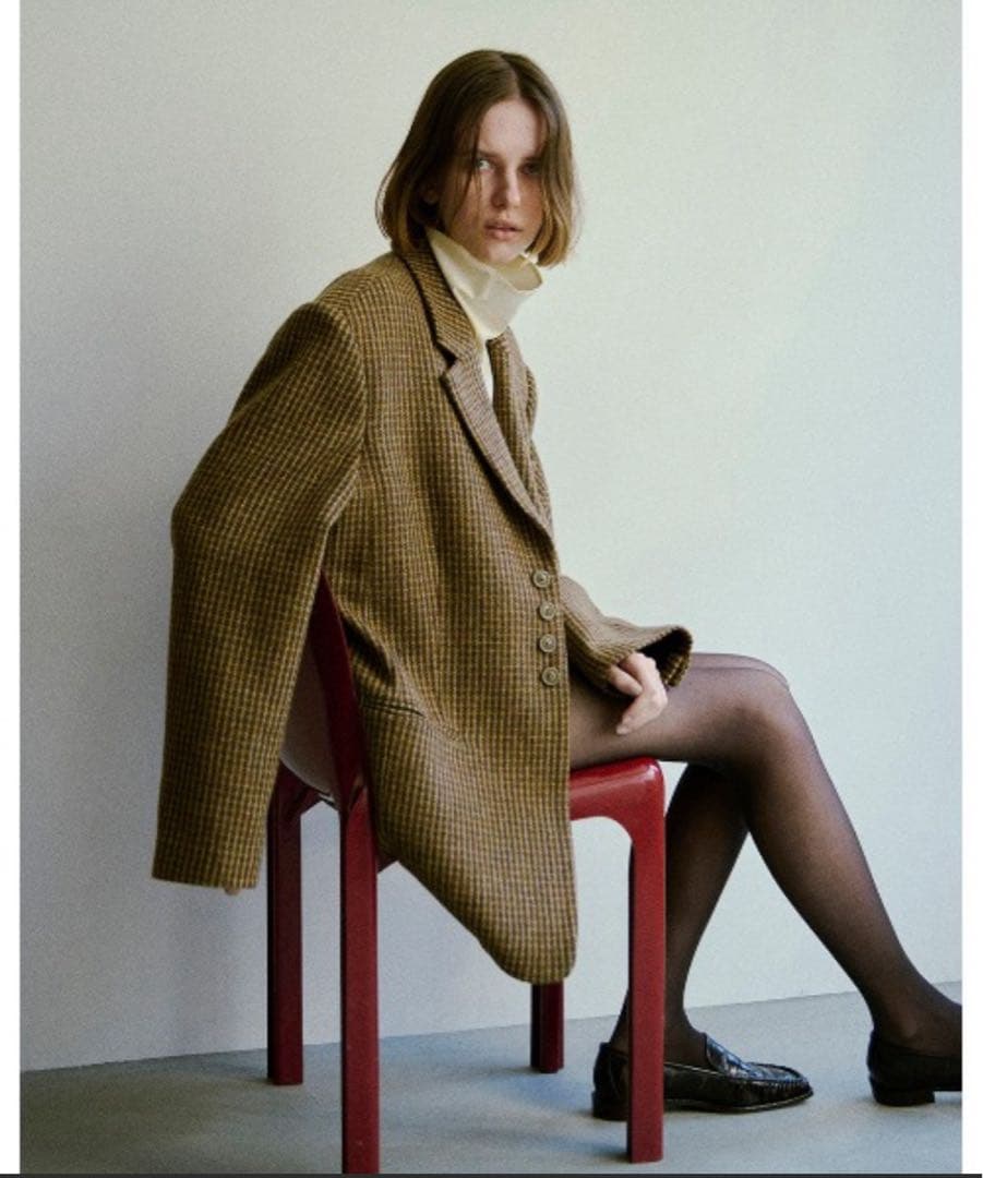 【1/22限定価格】Wool100% Check Jacket