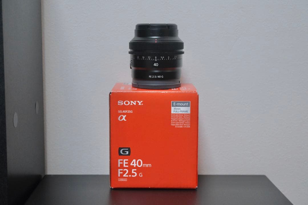FE40mmF2.5G SONY レンズフィルター付き
