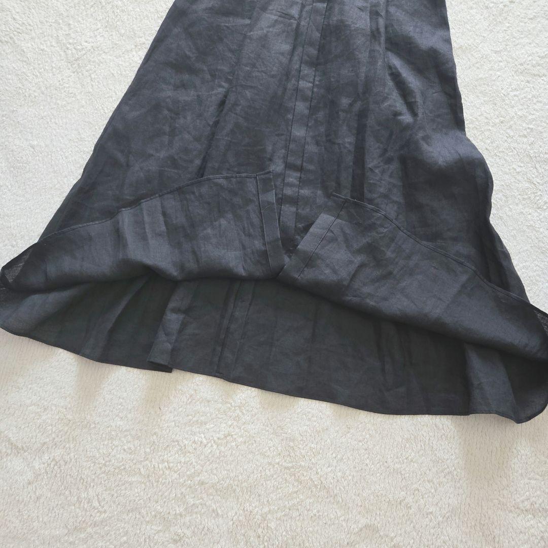 ルフィル　麻ブロードノースリーブワンピース