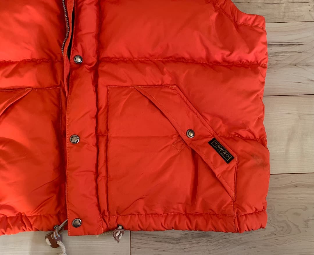 POLO RALPH LAUREN フード ダウンベスト オレンジ XXL