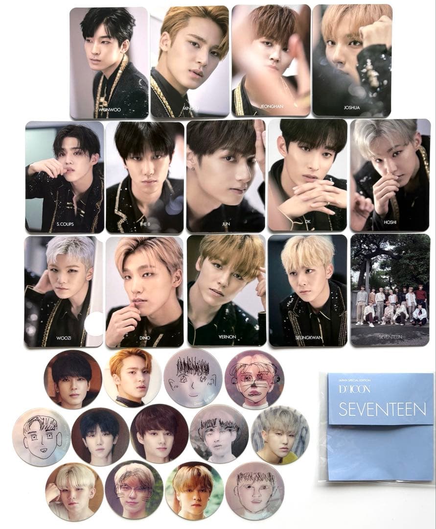 seventeen dicon IDEAL CUT トレカ　ステッカー　コンプ