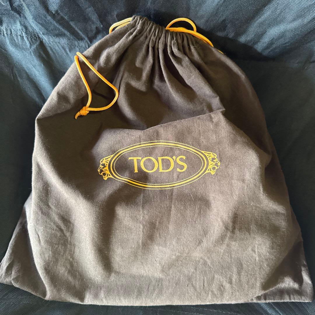 TOD'S オレンジ レザー ハンドバッグ　中古