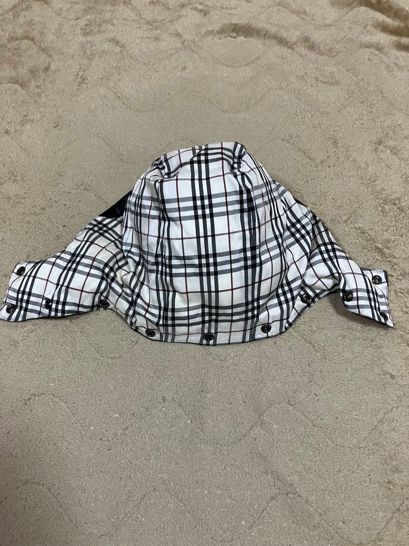 【Niko様】バーバリーブラックレーベルダウンベスト　ノバチェック美品、Lサイズ