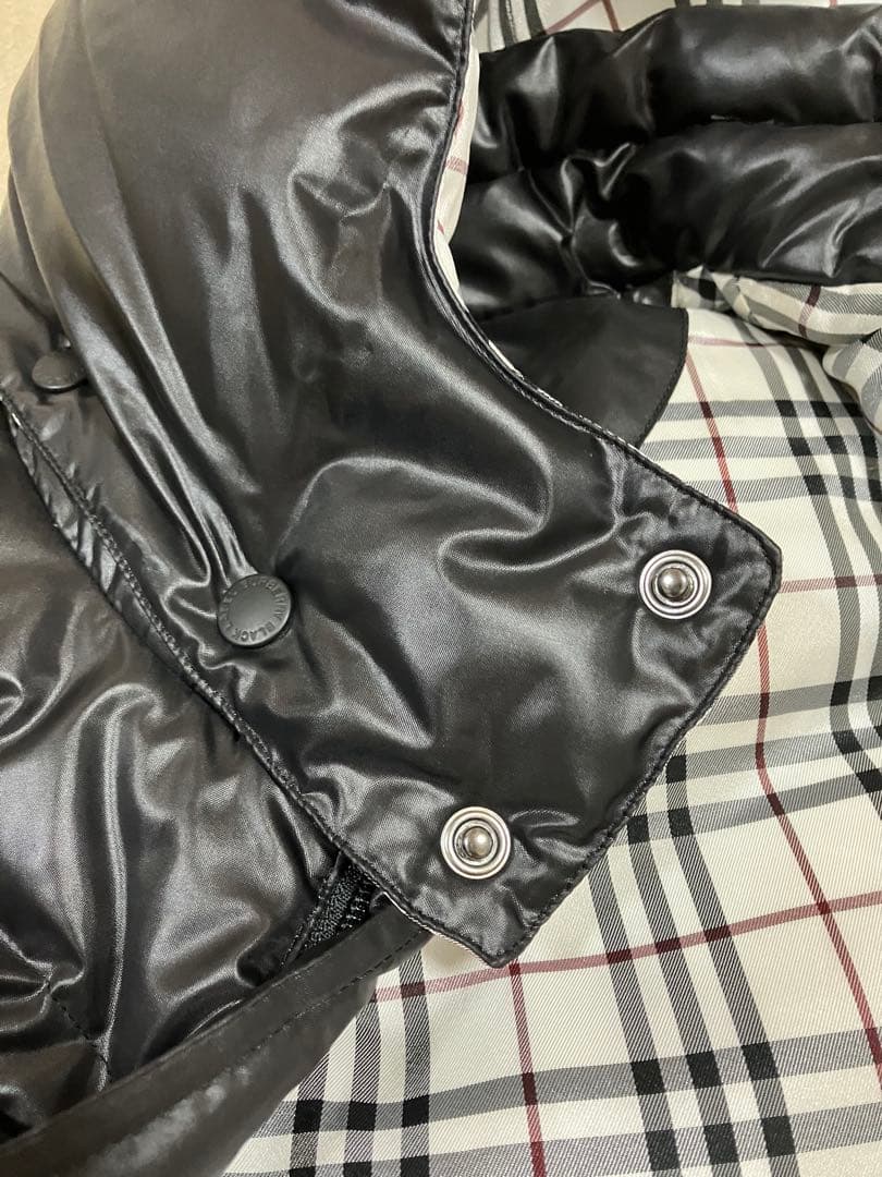 【Niko様】バーバリーブラックレーベルダウンベスト　ノバチェック美品、Lサイズ