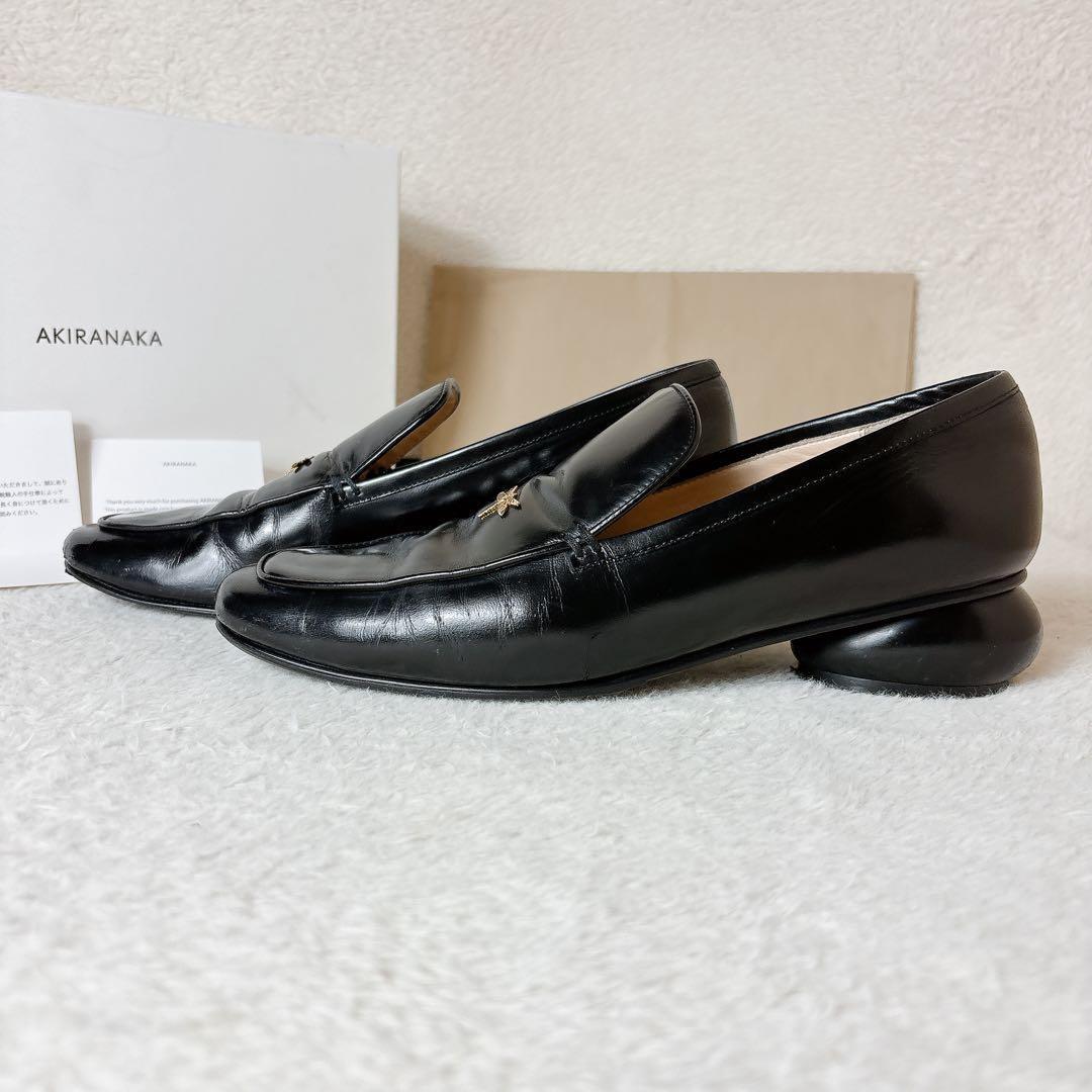 AKIRANAKA アキラナカ Kauri トンボ ローファー 38 黒