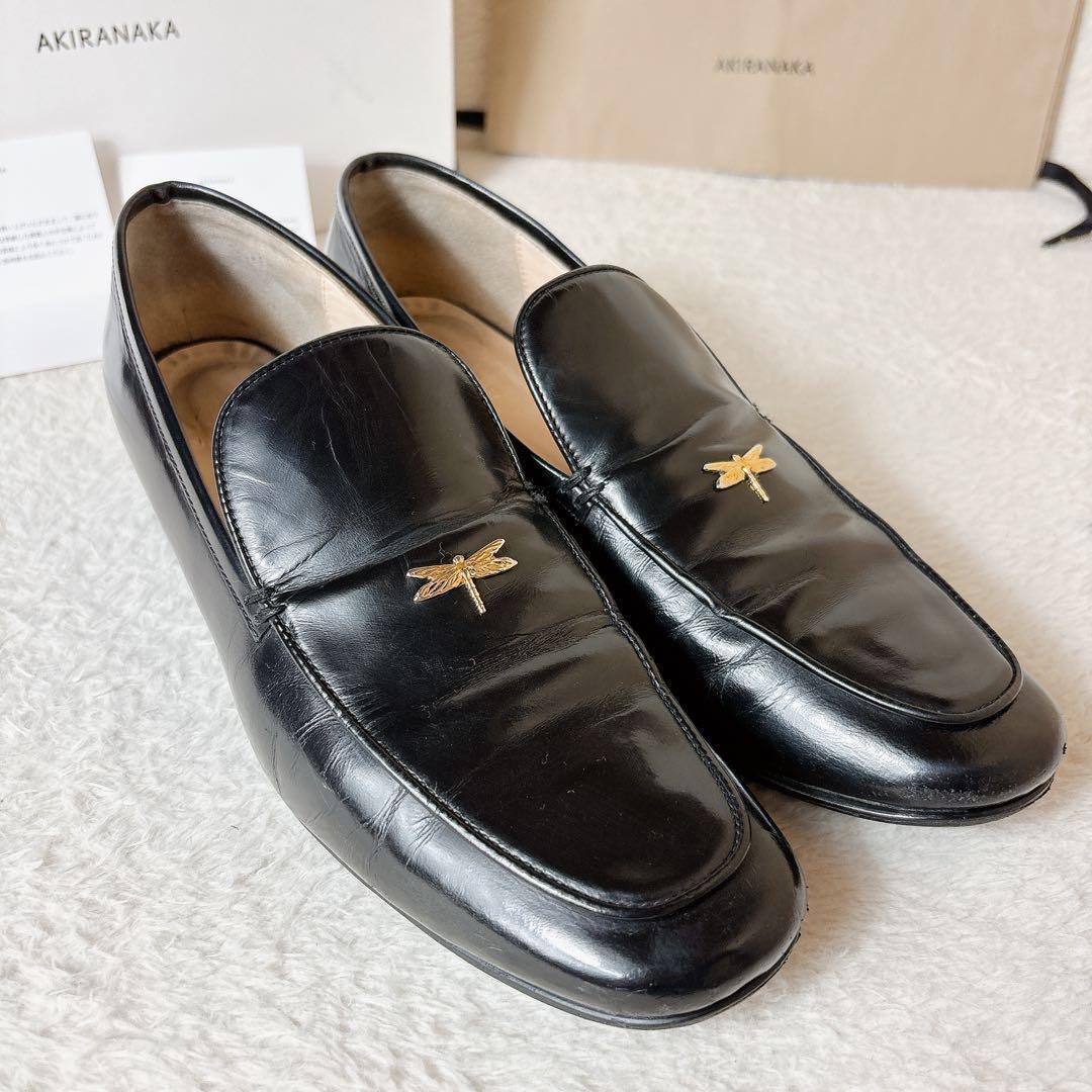 AKIRANAKA アキラナカ Kauri トンボ ローファー 38 黒