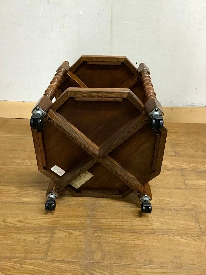 管318☆三越家具☆ブルージュ☆アンティーク☆カントリースタイル☆ワゴン