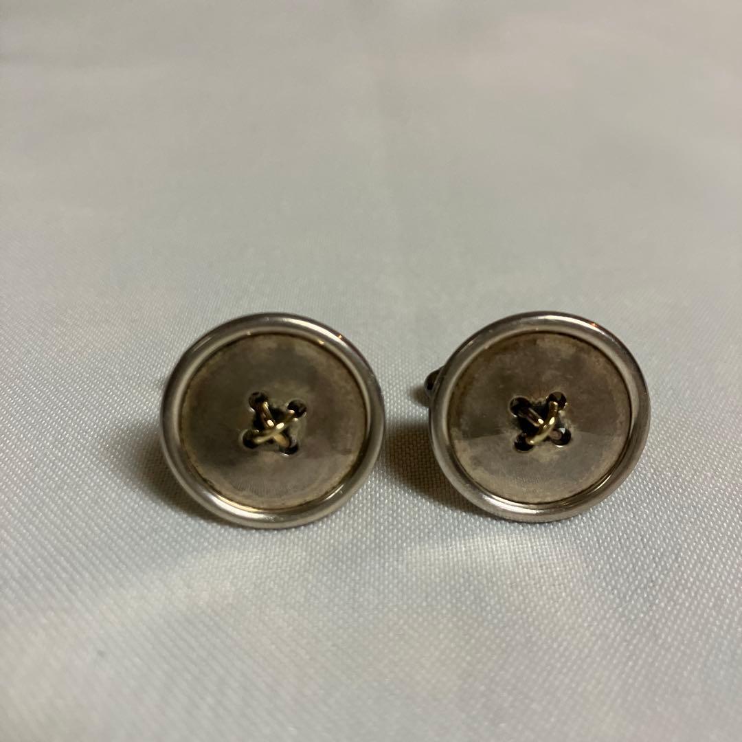 Tiffany & Co. ボタン型カフリンクス　SV925/750