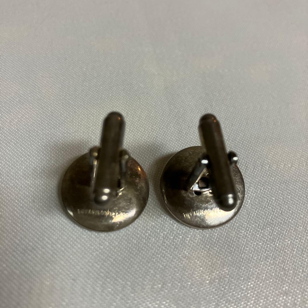 Tiffany & Co. ボタン型カフリンクス　SV925/750