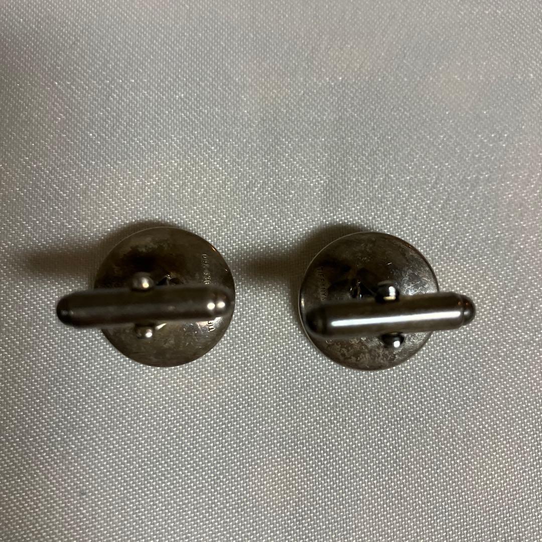 Tiffany & Co. ボタン型カフリンクス　SV925/750