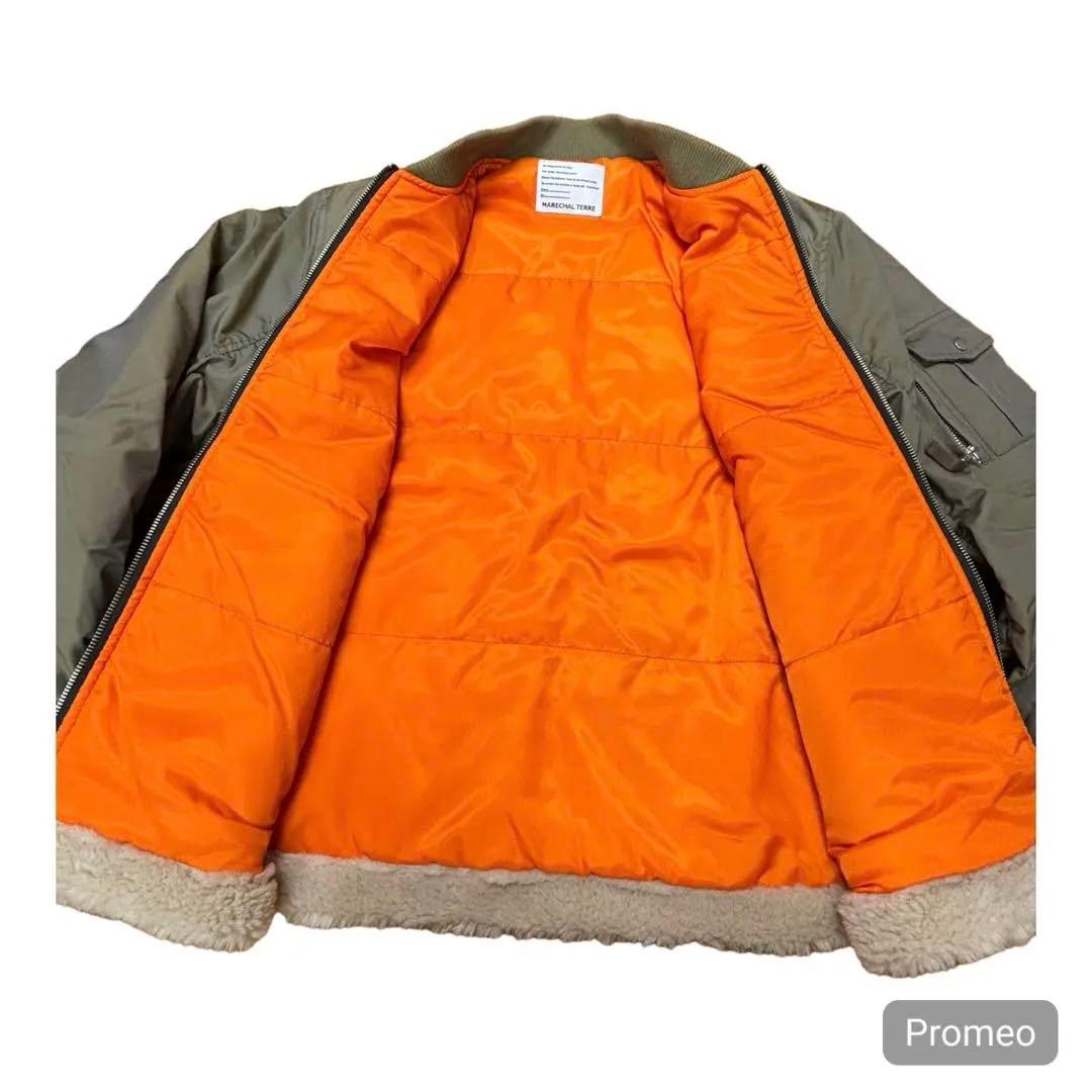 新品同様❇️定価4.2万MARECHAL TERRE ボア切替 MA-1風ブルゾン