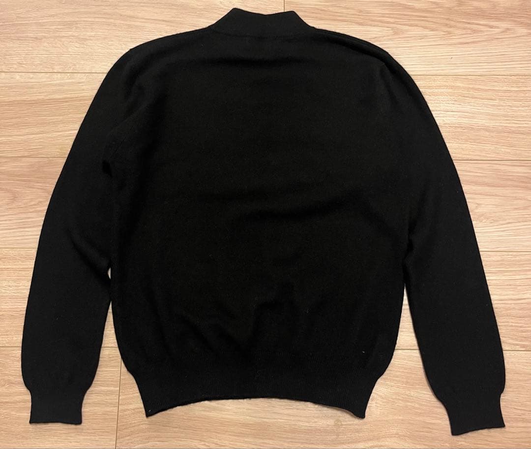 カシミヤ Pringle プリングル 黒 ブラック ニット 38 古着