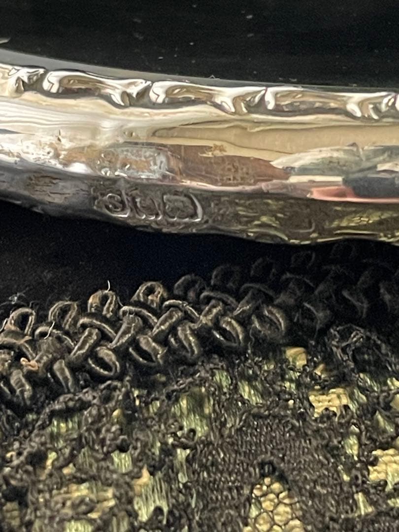 イギリスアンティーク　手鏡 スターリングシルバー