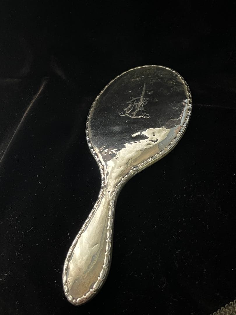 イギリスアンティーク　手鏡 スターリングシルバー