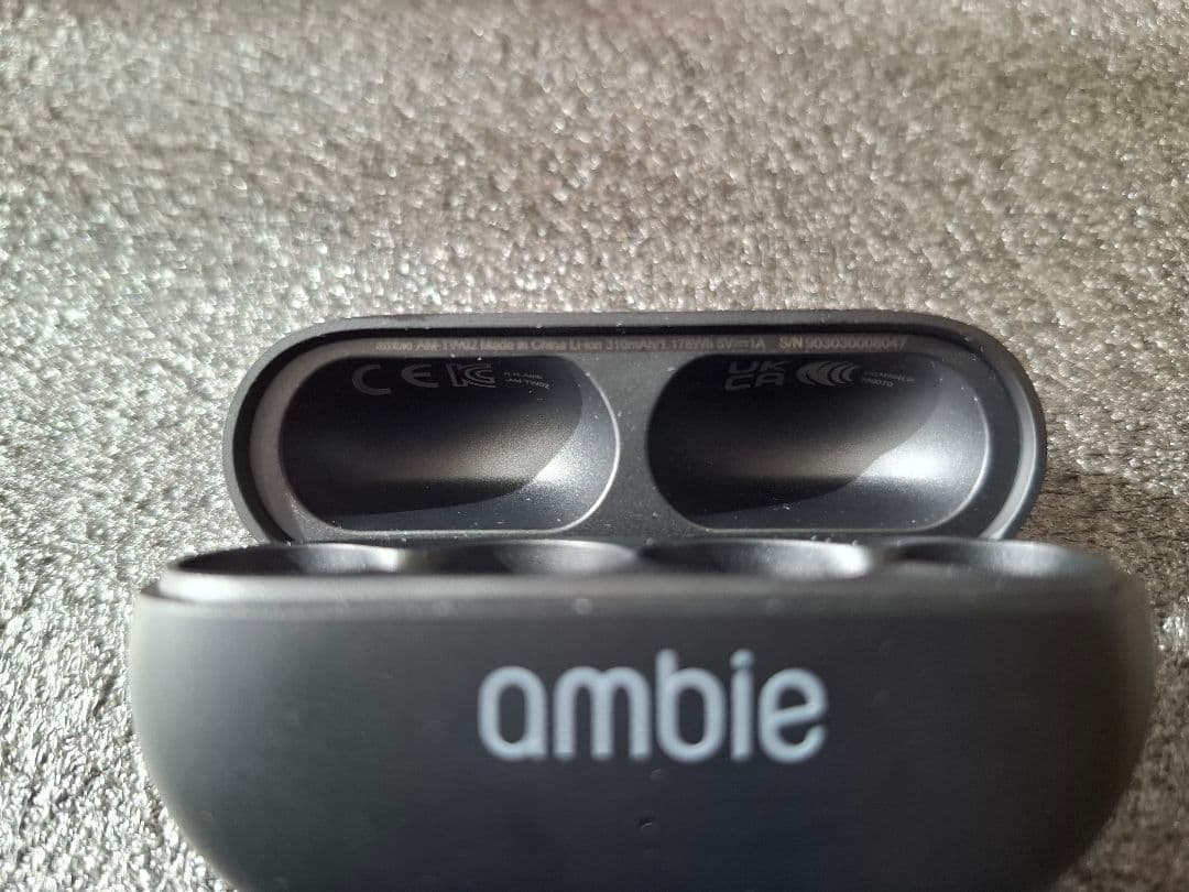 ambie AM-TW02 Black　アンビー　ワイヤレスイヤホン