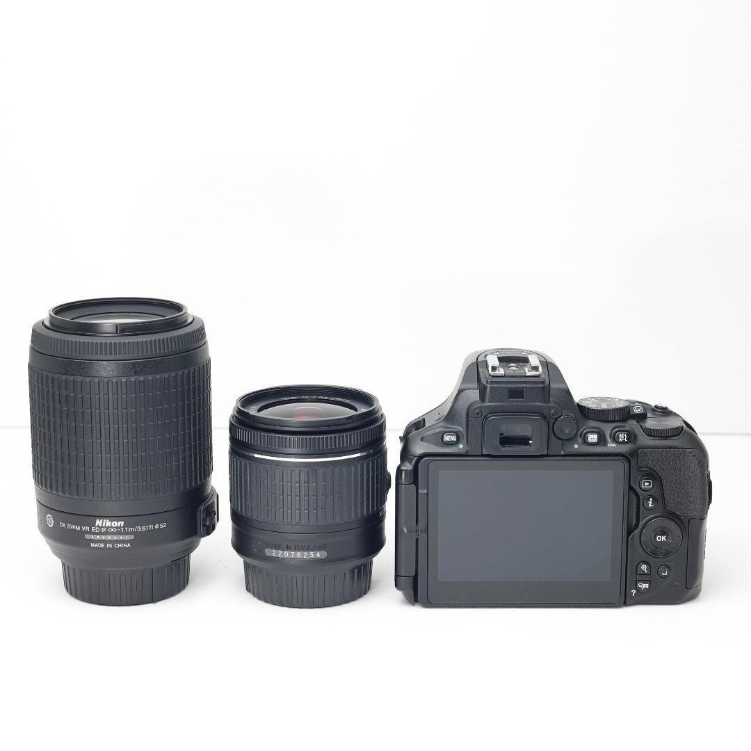手振れ補正付✨Nikon D5600✨Wi-Fi転送&高画質✨ダブルレンズセット