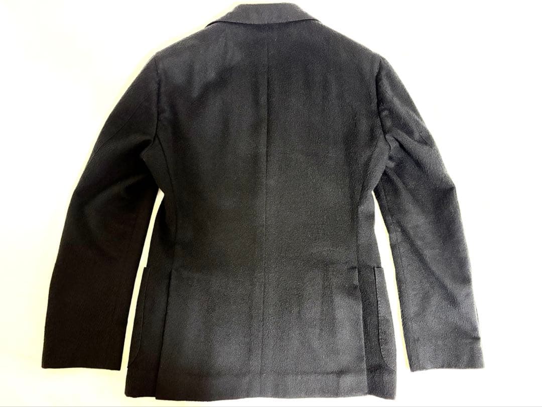 Sartorio カシミヤ ブラック テーラード ジャケット 48