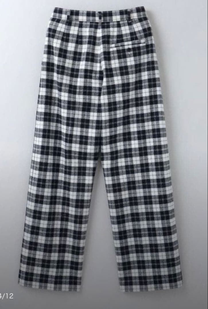 ＜6（ROKU）＞チェックパンツ　36