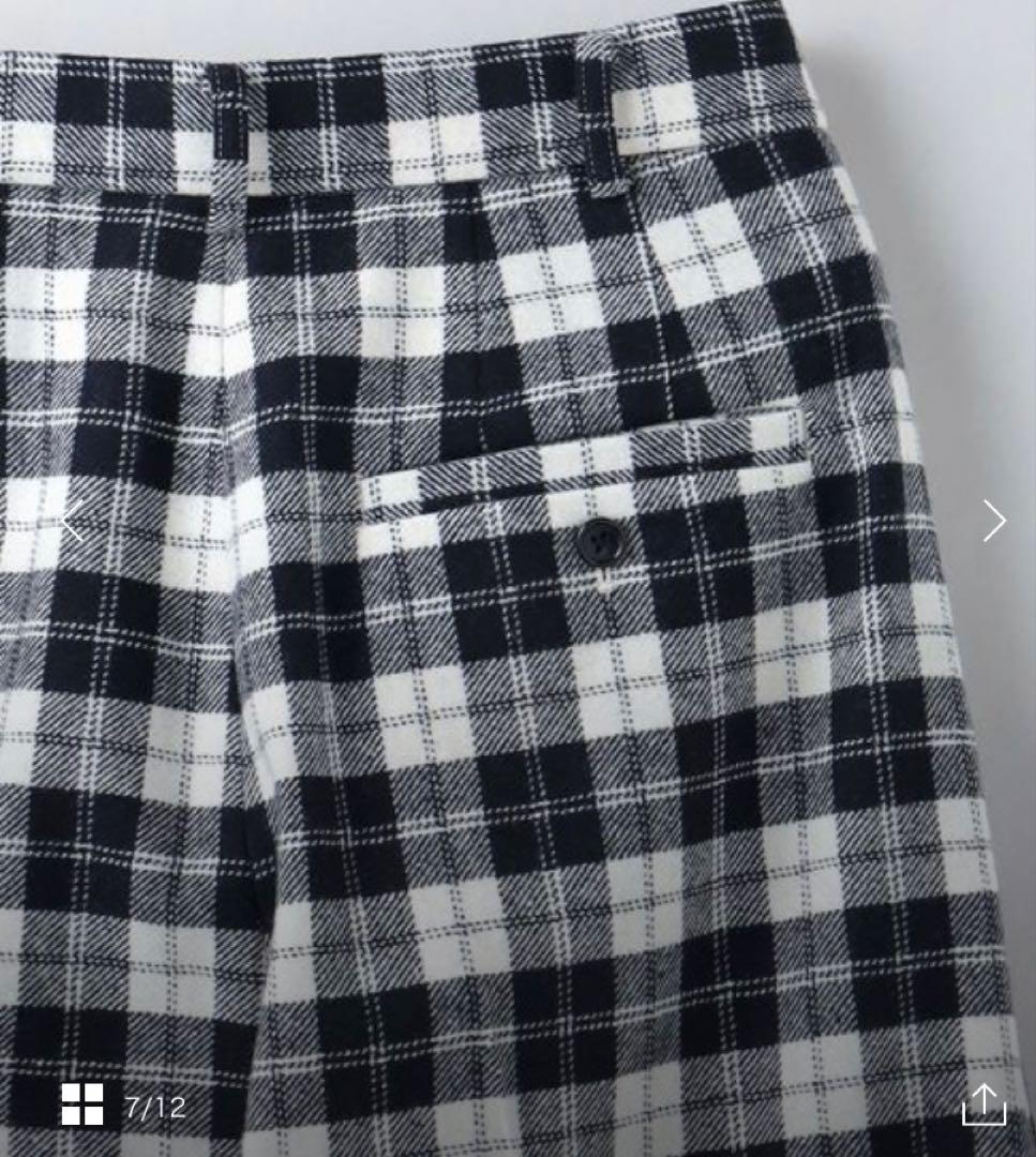 ＜6（ROKU）＞チェックパンツ　36