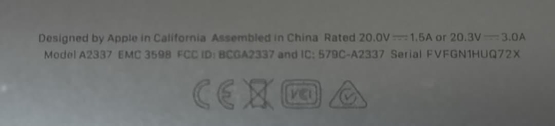 【ジャンク品】最終価格 MacBook Air スペースグレー 本体 A2337