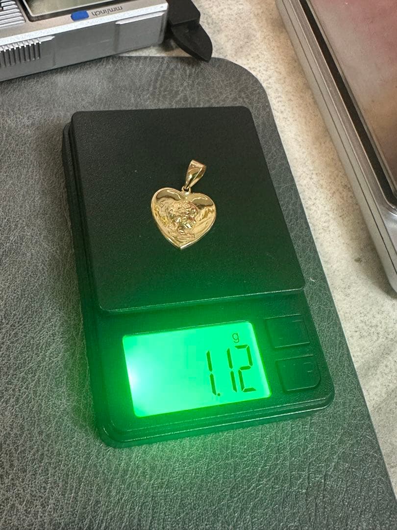K18 1グラム エリザベス ハート ペンダントトップ