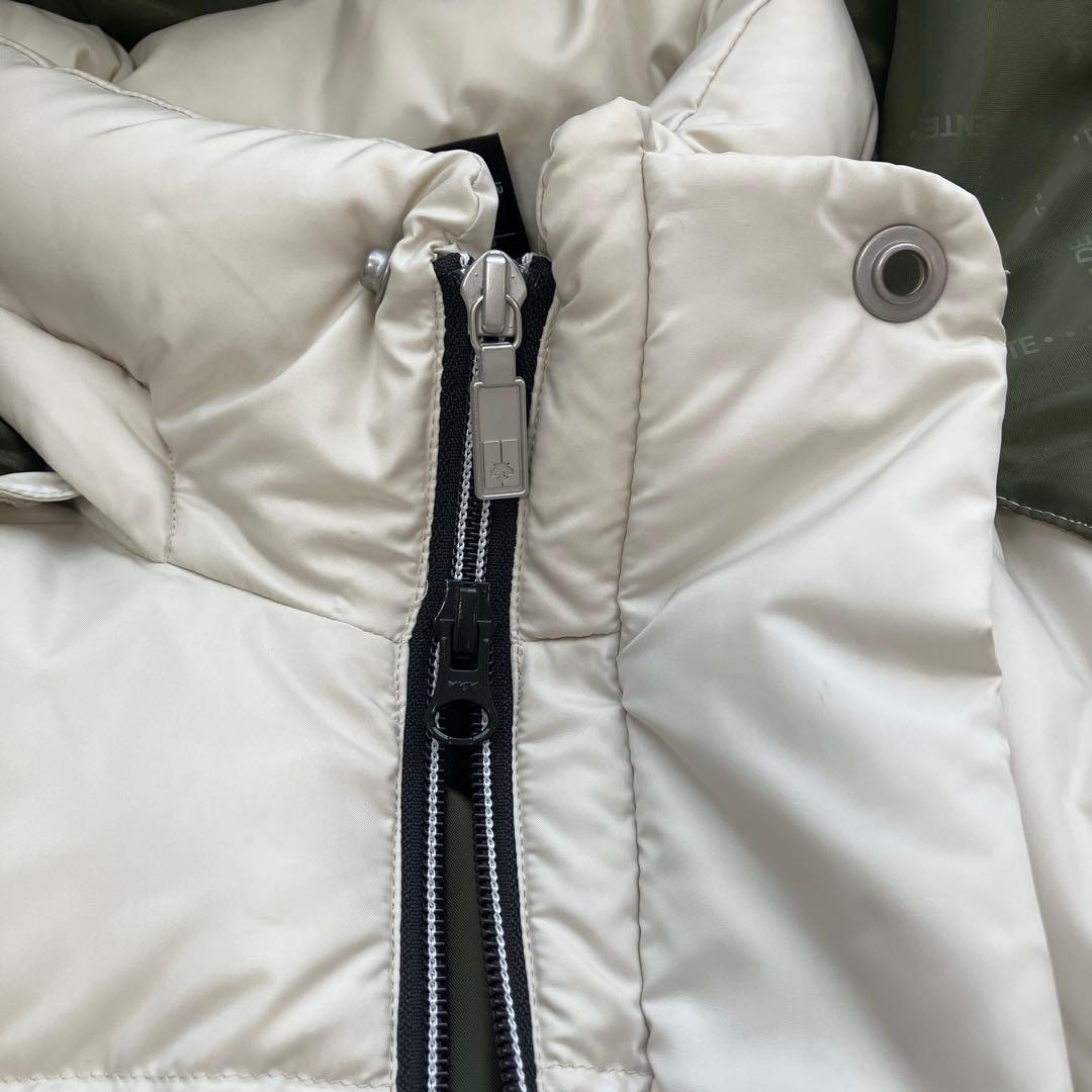 エレメントキャット ホワイトロングダウンジャケット