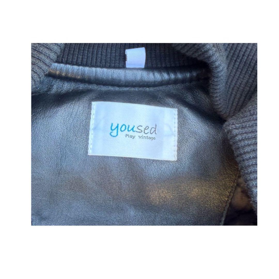 carhartt タイプ　Lサイズ レザーベストyoused 黒