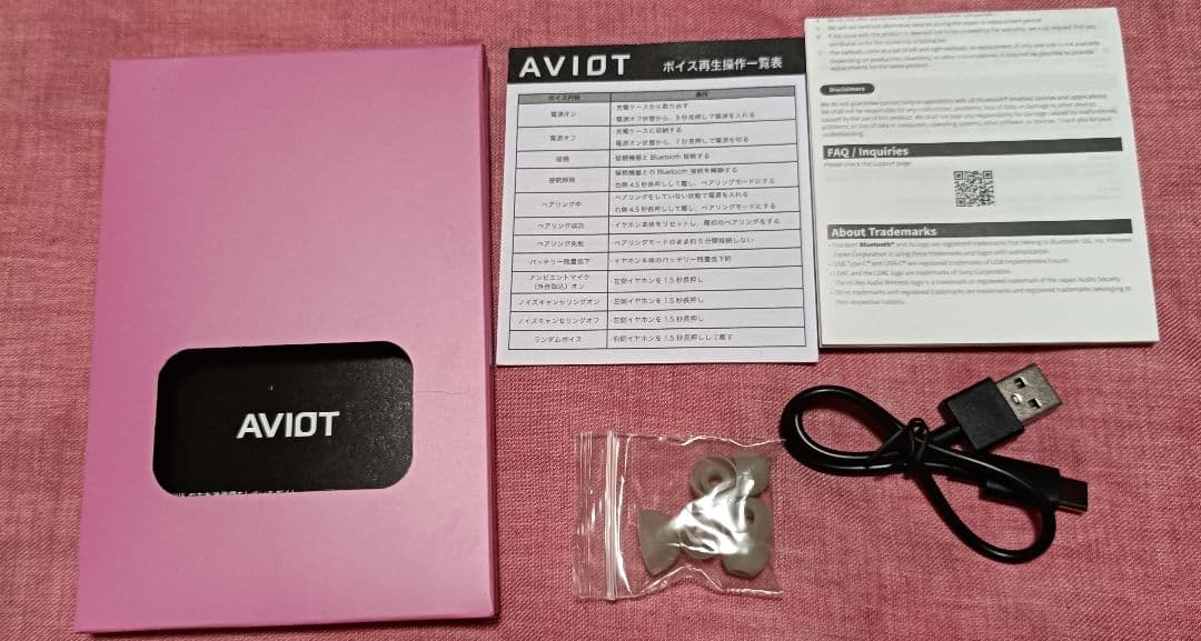 AVIOT 完全ワイヤレスイヤホン TE-V1R-SLM 壱百満天原サロメ