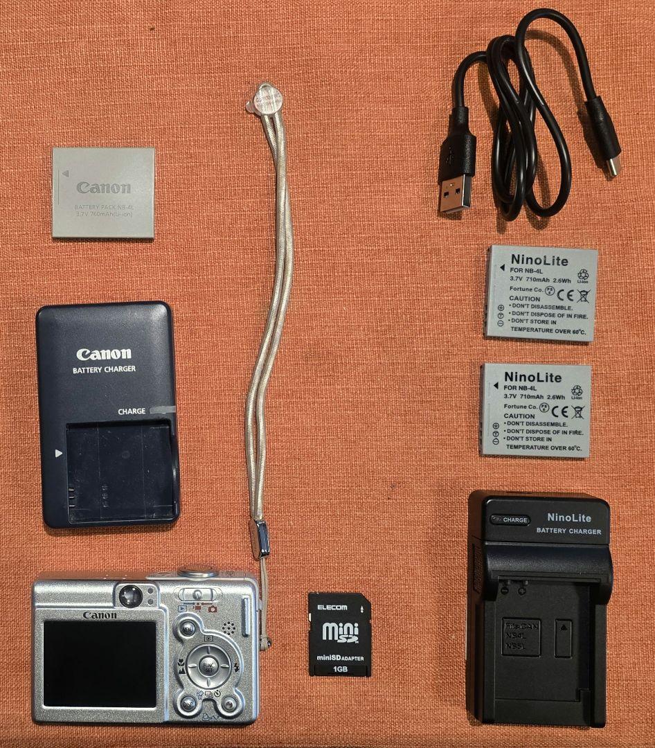 ​【動作確認済】Canon IXY DIGITAL 40 (新品電池＆充電器付）