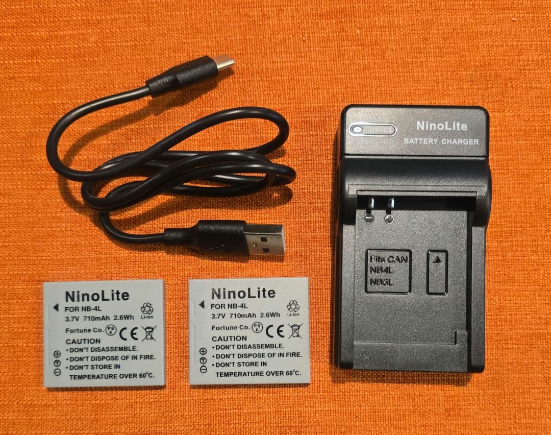 ​【動作確認済】Canon IXY DIGITAL 40 (新品電池＆充電器付）