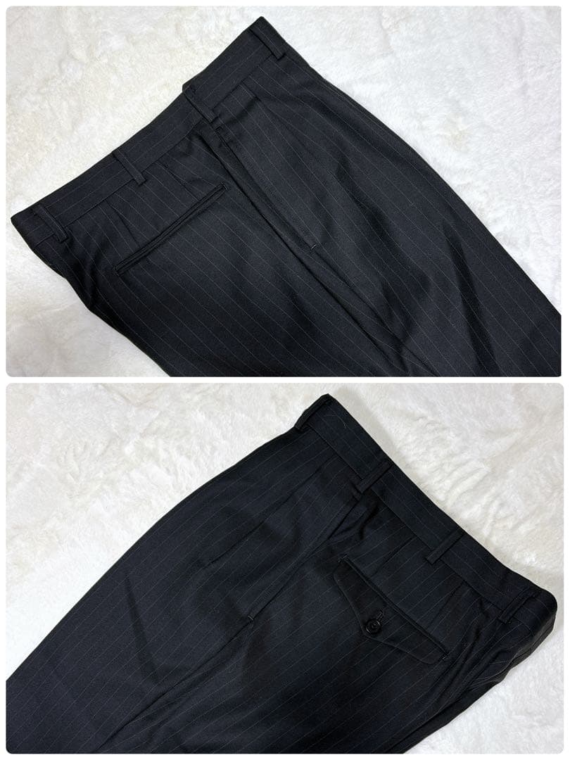 【美品】Burberry BLACKLABEL スーツ　3ピース　黒　38R